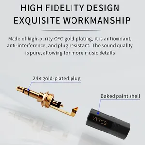 <span class=keywords><strong>3.5</strong></span>毫米TRS镀金音频电缆连接器母插孔插头纯铜OEM ODM - Product Image 4