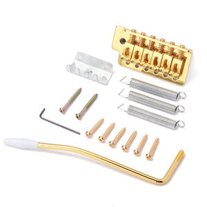 Jeu de chevalet trémolo de guitare pour remplacement de guitare électrique <span class=keywords><strong>Fender</strong></span> <span class=keywords><strong>Strat</strong></span> Squier, chrome/noir/or - Product Image 3