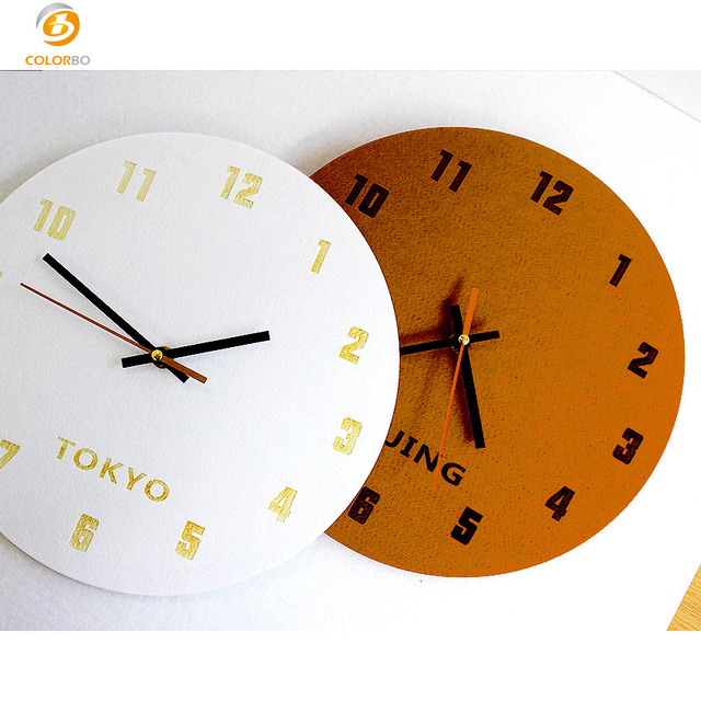 Modern Custom Designed Simply Felt Polyester Wall Clock for Home Decoration in Kitchen Office Bedroom Electric Solar Motivation