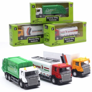 9 Modelli di Veicoli da Costruzione in Metallo, <span class=keywords><strong>Camion</strong></span> dei Pompieri, Escavatori, <span class=keywords><strong>Camion</strong></span> <span class=keywords><strong>della</strong></span> <span class=keywords><strong>Spazzatura</strong></span>, Auto <span class=keywords><strong>Giocattolo</strong></span> in Scala 1:50 - Product Image 5