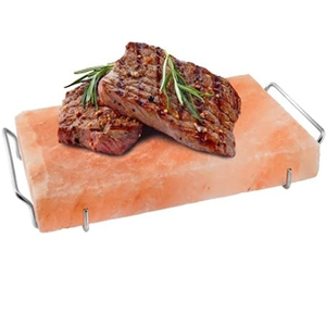 Sel rose de l'Himalaya M Salt Everyday en plaque avec plateau, plaque de cuisson naturelle, 100% qualité alimentaire, fait à la main, certifié HACCP pour un usage quotidien - Product Image 4