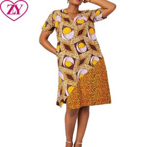 green emerald velvet dress Blue African Ankara Print Plus Size Clothing Party Dress –  Africanclothinghub main image 1