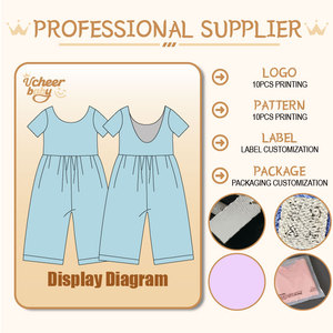Ropa Casual para Bebés, Mono de Bambú con Estampado Digital para Niños y Niñas, Mono y Burbuja para Niños - Product Image 4