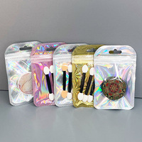 Trousse de maquillage transparente et étanche, boîtier en Pvc, holographique, Fashion, bijoux, sac à cosmétiques avec trou