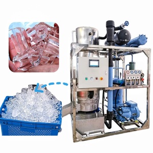 Machine à glace tubulaire refroidie par air de 10 tonnes, facile à utiliser, <span class=keywords><strong>congélateur</strong></span> cylindrique pour les industries de la restauration, de la pêche et de la fabrication - Product Image 1