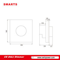 230v dali gradateur pour led lumière de mur A MENÉ le contrôleur