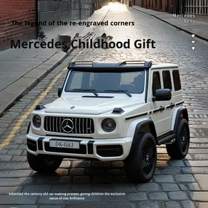 VIP Buddy Véhicule électrique tout-terrain unisexe <span class=keywords><strong>Mercedes</strong></span> AMG G63 <span class=keywords><strong>4x4</strong></span> Plastique durable Batterie au plomb-acide pour 2 personnes 3-8 ans - Product Image 4