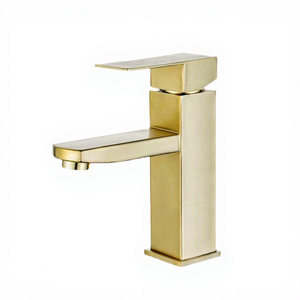 Classic Single-Hole Square Spout Single Handle Basin Mixer Faucet Ceramic Valve Core Modern Design Zinc Alloy for Bathroom - Product Image 2