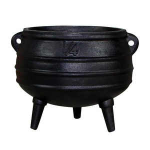 Olla <span class=keywords><strong>de</strong></span> Hierro Fundido <span class=keywords><strong>de</strong></span> Alta Calidad, Pre-Sazonada, Antiadherente, para Acampar y Cocinar al Aire Libre, con 3 Patas, Material Metálico, Sudáfrica - Product Image 4