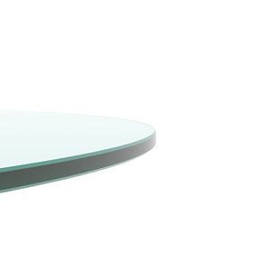 Dessus de table en verre trempé transparent DB 24 \ "Table à thé convertible à bord poli et plat de 1/4 \" d'épaisseur pour une utilisation en entrée de ferme - Product Image 4