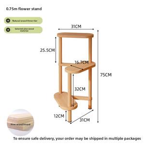 Étagère à plantes succulentes à 3 niveaux pour salon et balcon, support de fleurs sur pied pour intérieur - Product Image 6