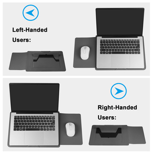 Funda para Portátil 3 en 1 al por Mayor con Soporte Integrado y Alfombrilla para Ratón, Funda de Cuero PU para Portátiles de 14-16 Pulgadas en Stock, 1 Año de Garantía - Product Image 4