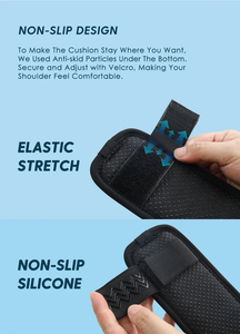 Atacado Anti-derrapante Ajustável Confortável Ar Inflável Acolchoado Ombro Strap Pad Preto Cinto para Mochila saco da câmera - Product Image 6