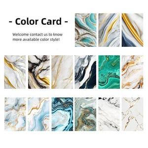 Feuille de marbre en <span class=keywords><strong>PVC</strong></span> UV de différentes tailles abordables, brillante, résistante aux UV, géométrique, moderne pour les murs de la salle de bain et de la <span class=keywords><strong>douche</strong></span> - Product Image 2