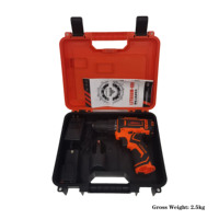 Ensemble d'outils électriques sans fil à batterie lithium 12V, mini perceuse à percussion, kit combiné