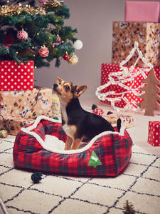 Üretici toptan kırmızı yeşil sıcak köpek yatakları noel - Product Image 4