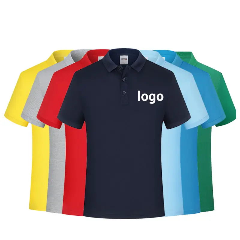 Factory manufacturer 100% polyester plain men's Golf Polo T Shirts custom Logo blank Short Sleeve Casual sublimation Polo Shirts