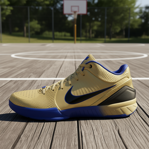 Nike ZK 4 Protro Fc Barcelona Team Gold Chaussures de basket-ball pour hommes, été, maille synthétique, semelle extérieure en caoutchouc, semelle intermédiaire EVA - Product Image 2