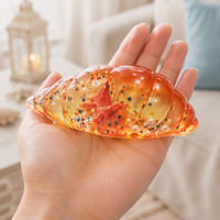 Jouet Squishy Conque à Remontée Ultra Lente, Rempli de Gelée, Étoile Pailletée, Anti-Stress, Jouet à Presser, Fidget Toy pour Enfants et Adultes, Cadeau