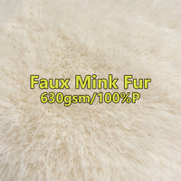 Fabrik Niedrigster Großhandels preis Kunst pelz Lieferant Faux Nerz Kunst pelz Stoff für Mantel und Winter mode Kleidung angepasst