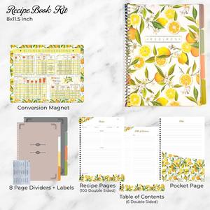 Myway xoắn ốc ràng buộc PP công thức Cuốn sách với nhà bếp chuyển đổi biểu đồ nam châm ngăn cho Bridal tắm & Quà Tặng tốt nghiệp - Product Image 5