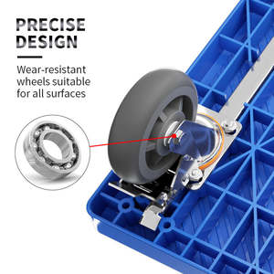 MBC-031 renk özelleştirilebilir kaymaz Platform yüzey kargo taşıma arabası 200kg yük kapasitesi arabaları ağır - Product Image 3