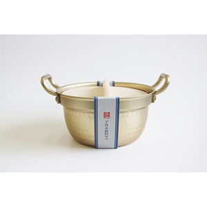 หม้ออะลูมิเนียมทรงขั้นบันไดขนาด 15.5 ซม. 18.5 ซม. พร้อมฝาไม้ - Product Image 1