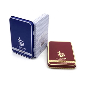 Hộp đựng thuốc lá bằng thiếc hình chữ nhật, có nắp bản lề, thiết kế tùy chỉnh, trống, khắc nổi, làm quà tặng - Product Image 3