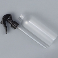 Flacon Pulvérisateur en Plastique PET Givré Noir Blanc Transparent de 100ml 120ml 150ml 250ml 300ml pour Pièce avec Buse à Gâchette et Capuchon
