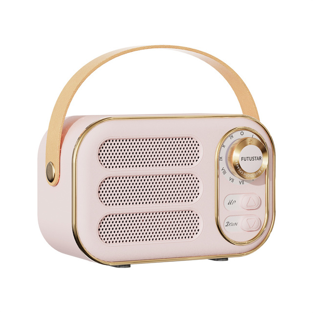 Newest Retro Wireless Portable Blue Tooth Speaker with Bass Home Audio Player