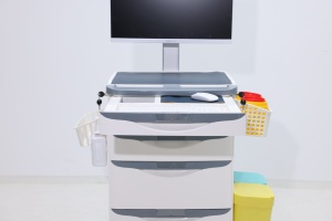 Phòng khám tùy chỉnh ABS hiện đại điều dưỡng giỏ hàng chất thải y tế phân loại Ergonomic Màn hình định vị cho bệnh viện ăn uống sử dụng trường học - Product Image 2