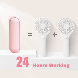 <span class=keywords><strong>2023</strong></span> portatile Mini ventilatore portatile 3 IN 1 a mano pieghevole ventola USB ricaricabile personale carino piccolo ventilatore tascabile - Product Image 5