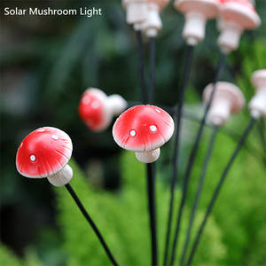 Decoración <span class=keywords><strong>de</strong></span> la puerta delantera Yard Street Led Mushroom Spike Light House Garden Solar Ground Inserted Light Luce <span class=keywords><strong>de</strong></span> navidade - Product Image 3