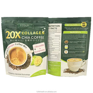 Fitgum 20x Café con Colágeno y Chia, Café Bloom con Colágeno y Glutatión - Product Image 4