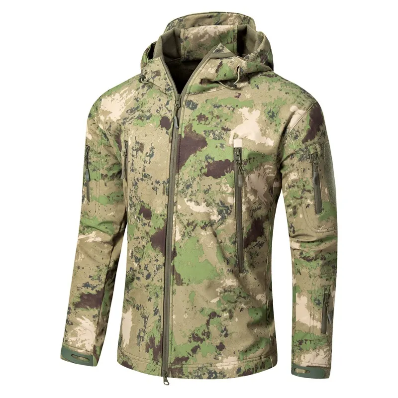 SABADO Tactical Russian Softshell Shark Skin Jacket Camouflage Outdoor Hiking Hunting Camping Coats Uniform Jacket