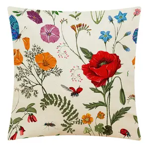 Dostluk açık dekorasyon bahçe küçük taze çiçek desen 45x4 5 kanepe yastığı yatak örtüsü seti