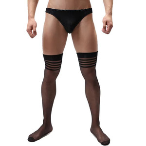 Isme Yi Zhi <span class=keywords><strong>Mi</strong></span> <span class=keywords><strong>Bas</strong></span> cuissardes noires en <span class=keywords><strong>nylon</strong></span> pour hommes, respirantes, style été - Product Image 1