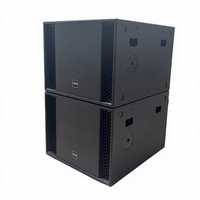 PAKLAM AUDIO Subwoofer actif professionnel 18 pouces 1600W de puissance de pointe Système de sonorisation DJ PA T-18B Bois