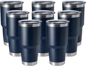 Lot de 20 gobelets isothermes en acier inoxydable à double paroi de 30 oz, mugs à café d'hiver, revêtement poudré, vente en gros - Product Image 3