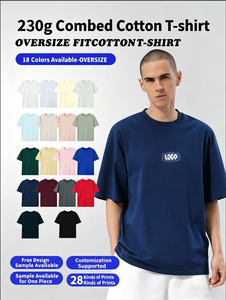 Camiseta de Manga Larga de Punto 100% Algodón de Alto Gramaje para Hombre, con Cuello Redondo, Impresión de Logotipo Personalizado, Ajuste Delgado, Manga Corta, Color Sólido, Lisa - Product Image 1