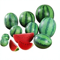 Kunstmatig watermeloenmodel Nep fruitplakjes Bellenbladeren Ranken Decoratieve accessoires Vroege onderwijsstudio's Thuis
