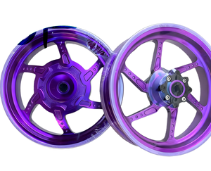 CNC Engraved Aluminum <b>Wheels</b> for Honda Giorno - 12 Lightweight Custom Carved Rims Tropical Climate Resistant - Product Image 4