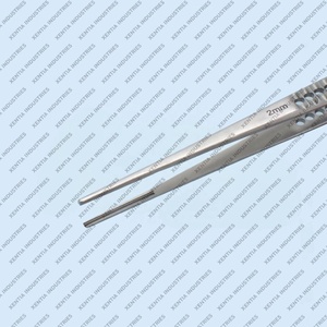 Pinzas de DeBakey TC rectas de acero inoxidable alemán, 7 pulgadas, 2 mm, pinzas vasculares traumáticas para cirugía cardiovascular - Product Image 2