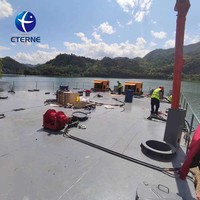 Drague amphibie excavatrice polyvalente pour le dragage de rivières, moteur diesel, capacité de travail 90m³/h