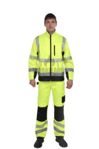 Traje de Lluvia de Alta Visibilidad NFPA 2112, Chaqueta y Pantalones Resistentes al Fuego e Impermeables, Ropa de Trabajo de Seguridad - Product Image 3