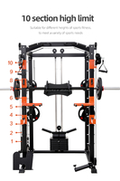 XOYOOU Cage de rack de puissance à squat multifonction réglable-Machine de Smith de musculation professionnelle
