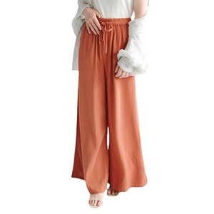 Nuovi <span class=keywords><strong>Pantaloni</strong></span> Estivi a Vita Alta in Misto <span class=keywords><strong>Lino</strong></span> e Cotone, Gamba Larga, Casual, da Donna, Streetwear, Personalizzabili con Logo OEM - Product Image 5