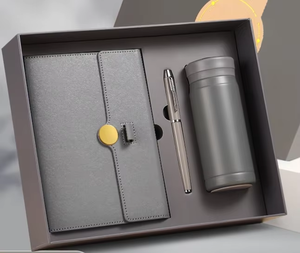 Personalisiertes Werbegeschenk mit Firmenlogo Großhandel Werbeartikel Luxuriöse Business-Geschenke Set Flasche Notizbuch mit Kugelschreiber - Product Image 6