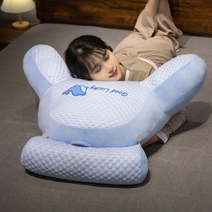 Zomer Koele Achtvormige Taille Ondersteuning Bed Hoofdkussen Schattig Dier Dinosaurus Dolfijn Traagschuim Kussen Comfortabel Pluche - Product Image 3