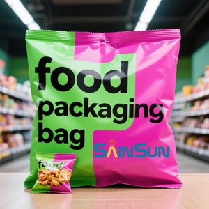 Custom Printing Plastic Food Packaging <b>Bag</b> <b>Zip</b> Lock Stand up Pouch <b>Bag</b> With Window for Banana Peanut Butter - Product Image 3